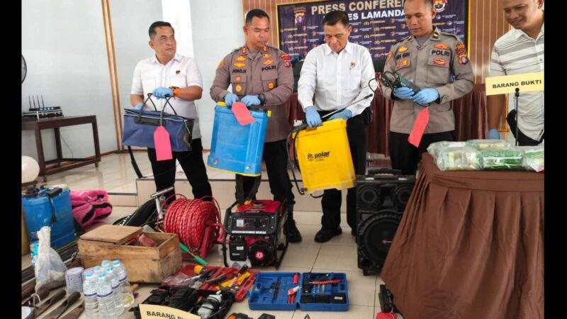 Komplotan Pembobol Pondok Kebun Sawit di Lamandau Dibekuk Polisi