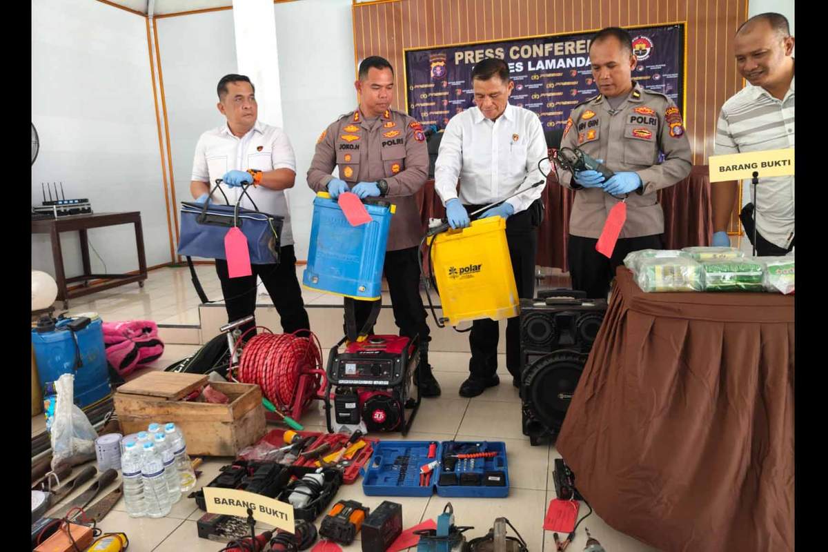 Komplotan Pembobol Pondok Kebun Sawit di Lamandau Dibekuk Polisi