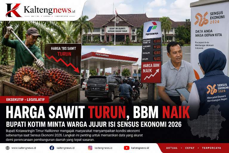 Harga Sawit Turun dan BBM Naik, Bupati Kotim Ajak Warga Jujur Isi Sensus Ekonomi 2026