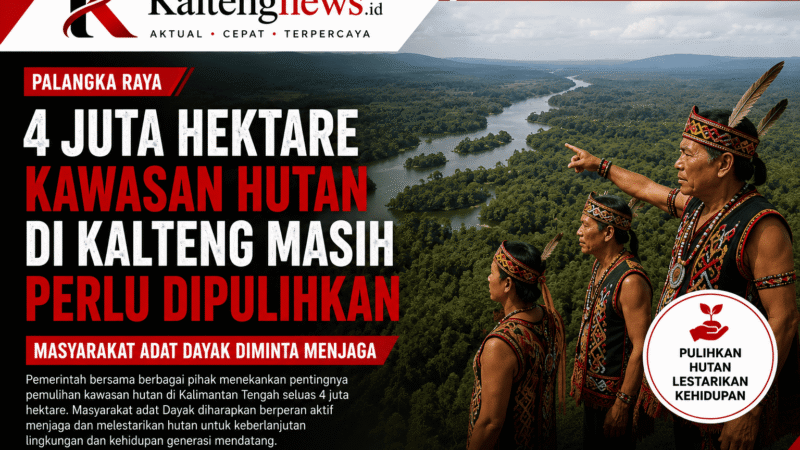 Empat Juta Hektare Kawasan Hutan di Kalimantan Tengah Masih Perlu Dipulihkan