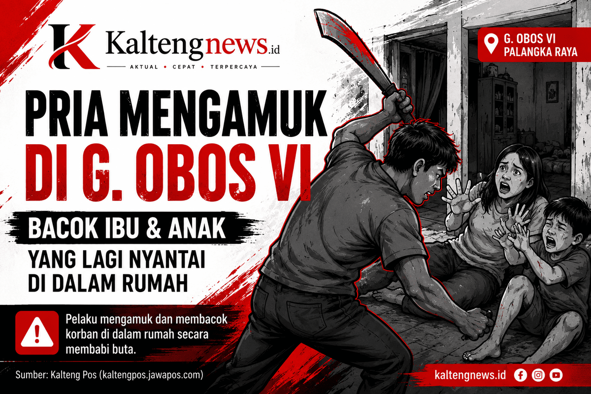 Pria Mengamuk di G Obos VI, Ibu dan Anak Jadi Korban Pembacokan