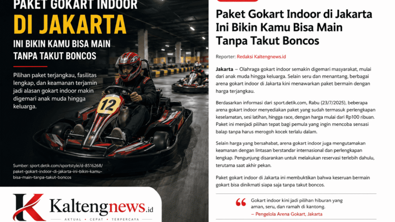Paket Gokart Indoor di Jakarta, Alternatif Hiburan Seru dengan Harga Terjangkau