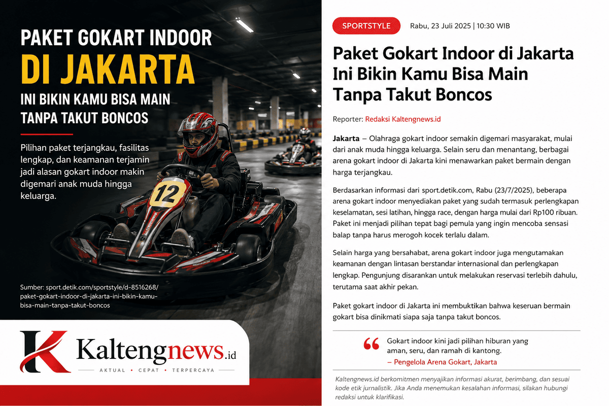 Paket Gokart Indoor di Jakarta, Alternatif Hiburan Seru dengan Harga Terjangkau