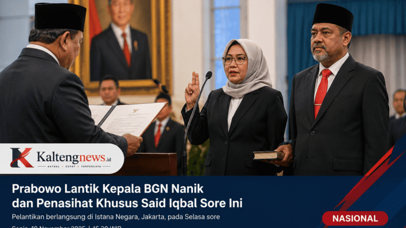 Prabowo Lantik Kepala BGN Nanik S. Deyang dan Penasihat Khusus Presiden Said Iqbal