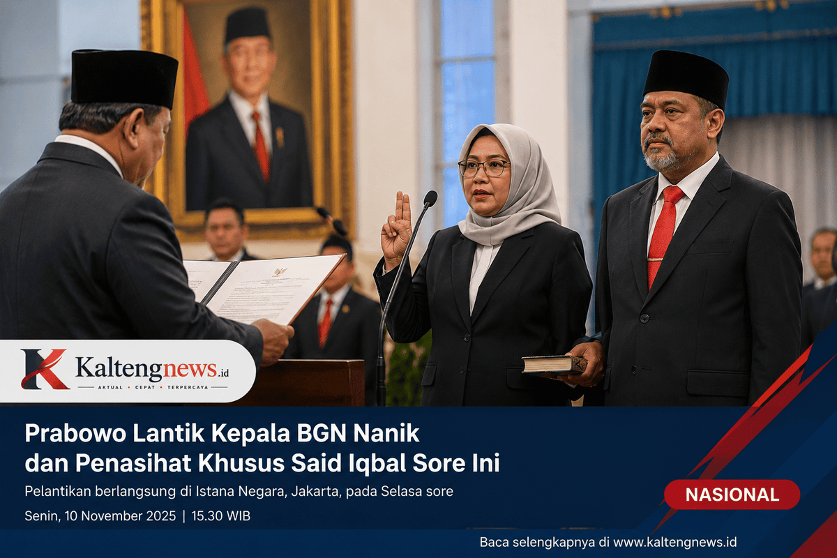 Prabowo Lantik Kepala BGN Nanik S. Deyang dan Penasihat Khusus Presiden Said Iqbal