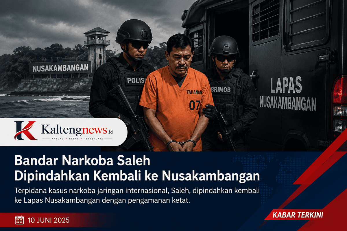 Bandar Narkoba Saleh Dikabarkan Dipindahkan Kembali ke Nusakambangan