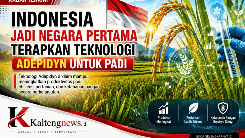 Indonesia Jadi Negara Pertama Terapkan Teknologi Adepidyn untuk Budidaya Padi