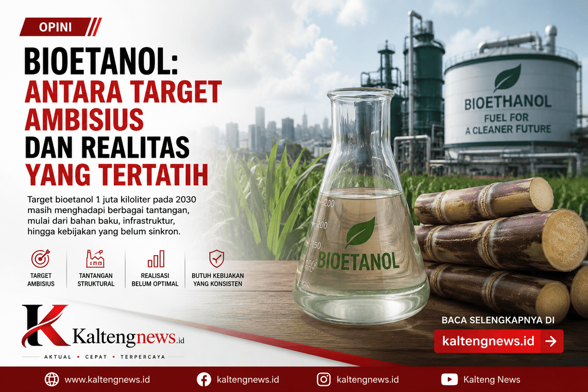 Bioetanol Indonesia: Target Ambisius, Tantangan Masih Besar