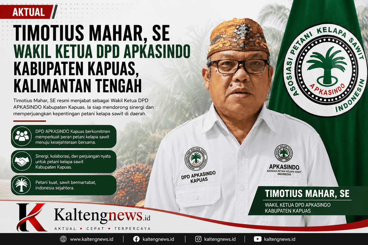 APKASINDO Kapuas Dukung Kebijakan Menteri Pertanian RI Stabilkan Harga TBS