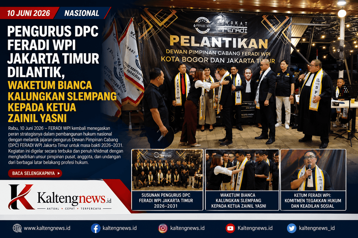 Pengurus DPC FERADI WPI Jakarta Timur Resmi Dilantik, Zainil Yasni Nahkodai Organisasi Periode 2026–2031
