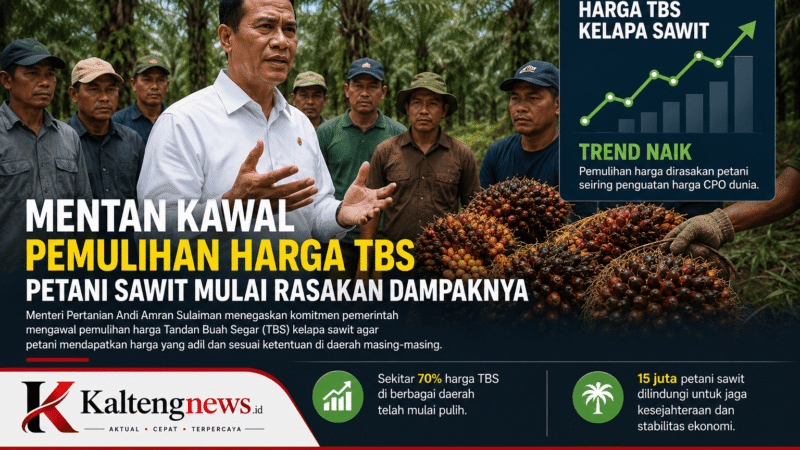 Mentan Kawal Pemulihan Harga TBS, Petani Sawit Mulai Rasakan Dampaknya
