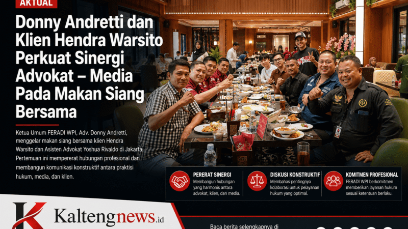 Makan Siang Bersama, FERADI WPI Dorong Penguatan Hubungan Advokat dan Media