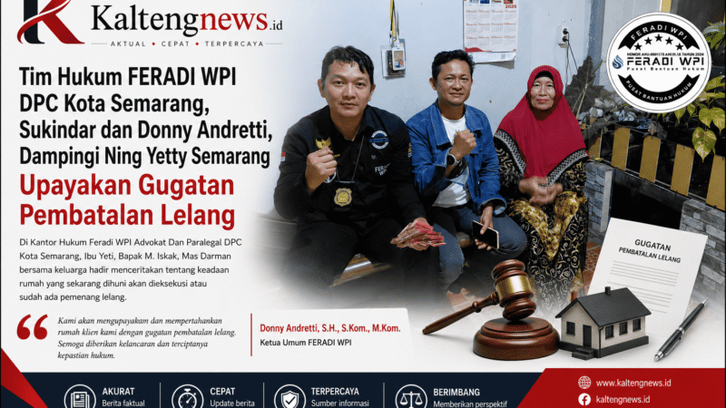 FERADI WPI Upayakan Pembatalan Lelang Rumah Milik Keluarga Ning Yetty