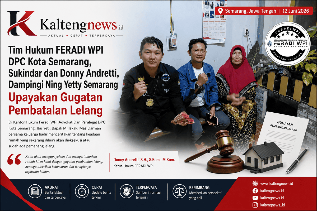 FERADI WPI Upayakan Pembatalan Lelang Rumah Milik Keluarga Ning Yetty