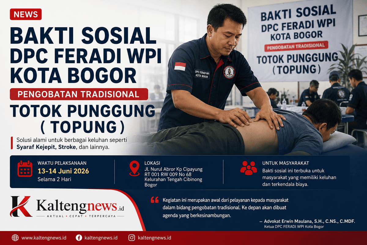 Feradi WPI Kota Bogor Adakan Bakti Sosial Topung Gratis