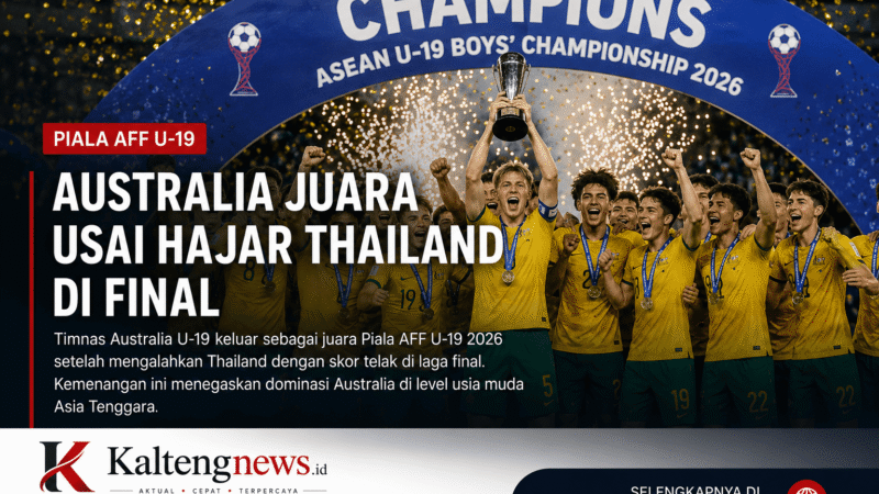 Australia juara AFF U-19 2026 usai taklukkan Thailand di partai final