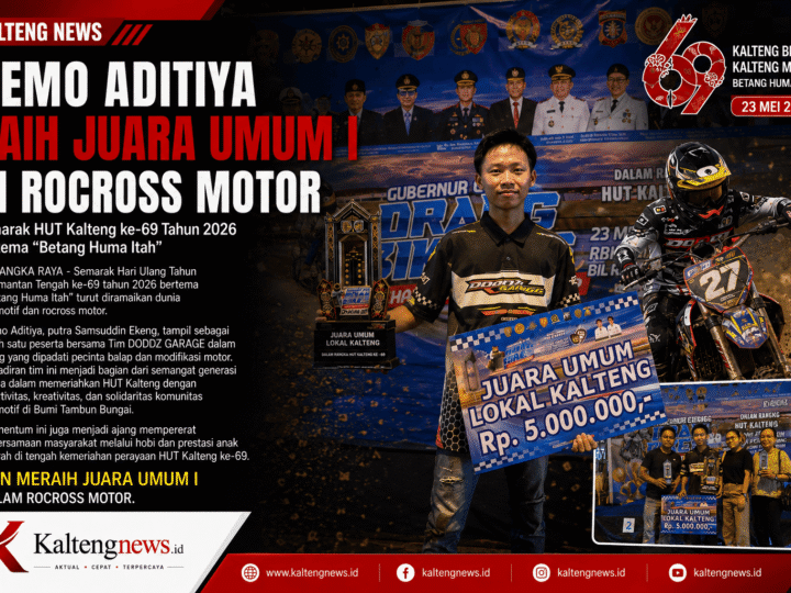 Demo Aditiya Raih Juara Umum I Rocross Motor HUT Kalteng ke-69