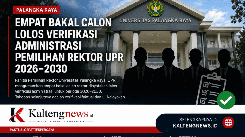 Empat Bakal Calon Lolos Verifikasi Administrasi Pemilihan Rektor UPR 2026–2030