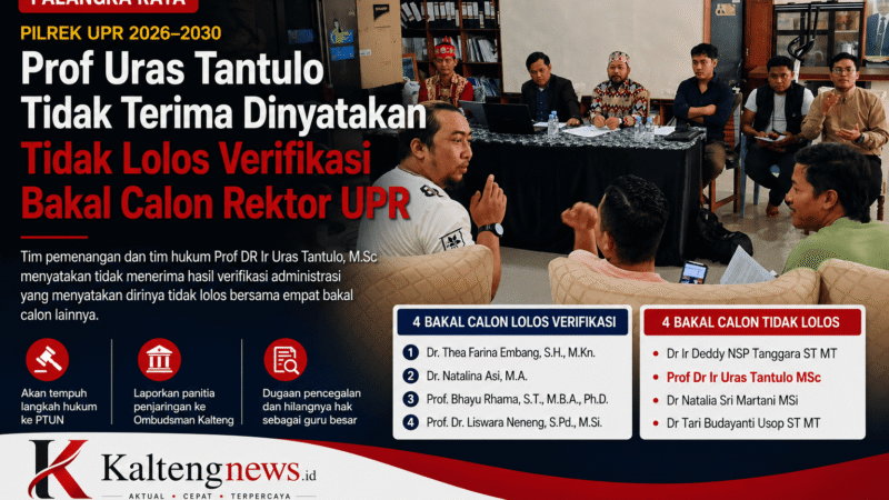 Tim Prof Uras Tantulo Keberatan Hasil Verifikasi Pilrek UPR, Siap Tempuh Jalur Hukum