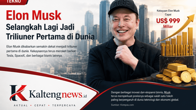 Elon Musk Kian Dekat Jadi Triliuner Pertama Dunia