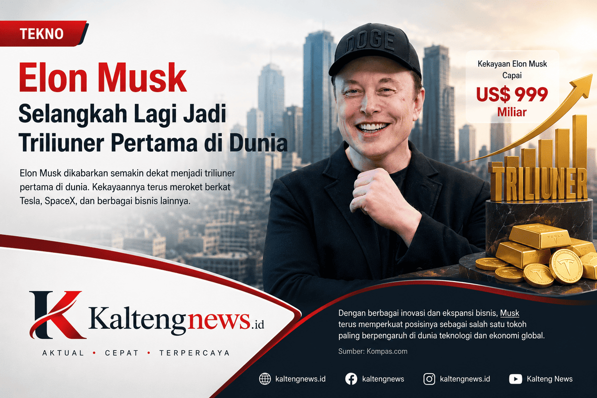 Elon Musk Kian Dekat Jadi Triliuner Pertama Dunia