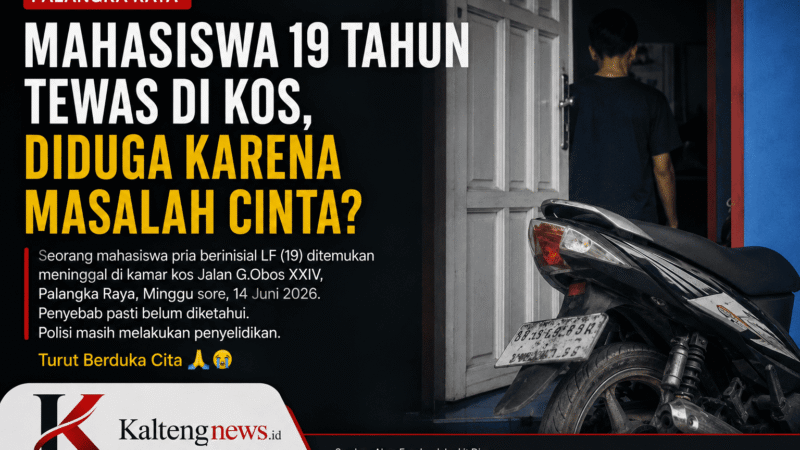 Mahasiswa Ditemukan Meninggal di Kamar Kos Palangka Raya, Polisi Masih Dalami Penyebab Kejadian