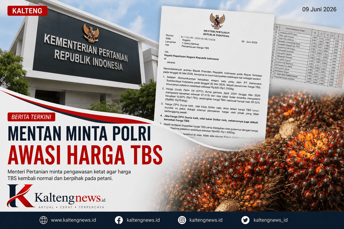 Mentan Minta Polri Awasi Harga TBS, Dugaan Permainan Harga Sawit Jadi Sorotan