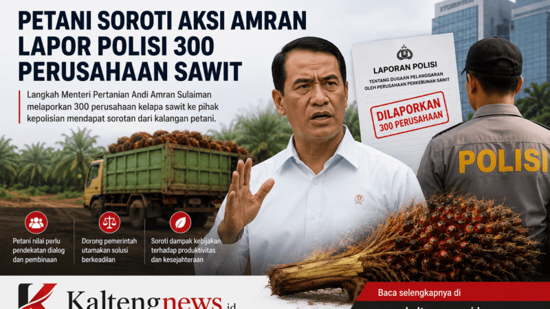 Petani Soroti Pelaporan 300 Perusahaan Sawit ke Polisi