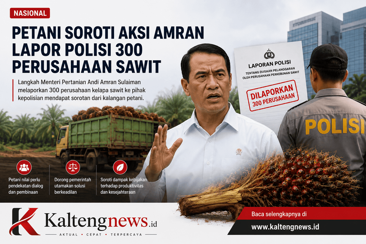 Petani Soroti Pelaporan 300 Perusahaan Sawit ke Polisi