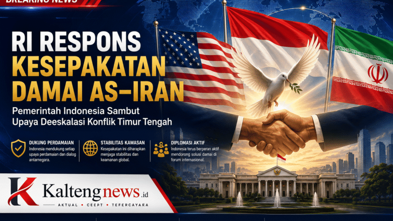 RI Sambut Kesepakatan Damai AS-Iran, Dorong Stabilitas Kawasan dan Ekonomi Global
