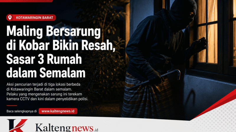 Teror Maling Bersarung di Kobar, Tiga Rumah Dibobol dalam Semalam