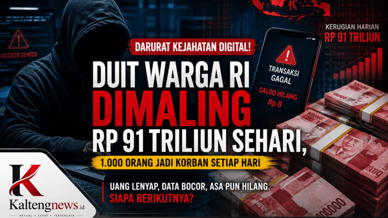 Rp 9,1 Triliun Raib, Indonesia Darurat Scam