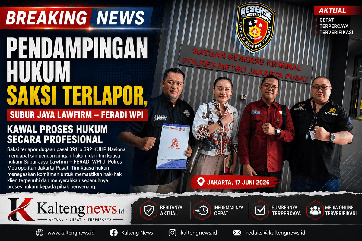 Kuasa Hukum FERADI WPI Dampingi Saksi Terlapor di Polres Jakpus