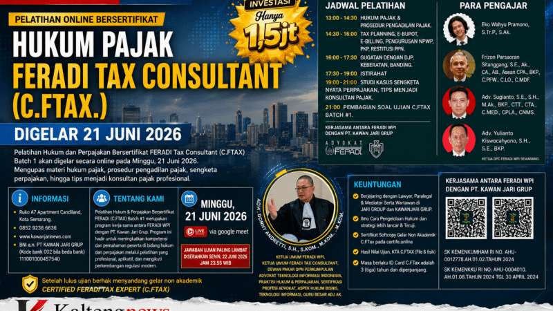 FERADI WPI Hadirkan Pelatihan Pajak Nasional