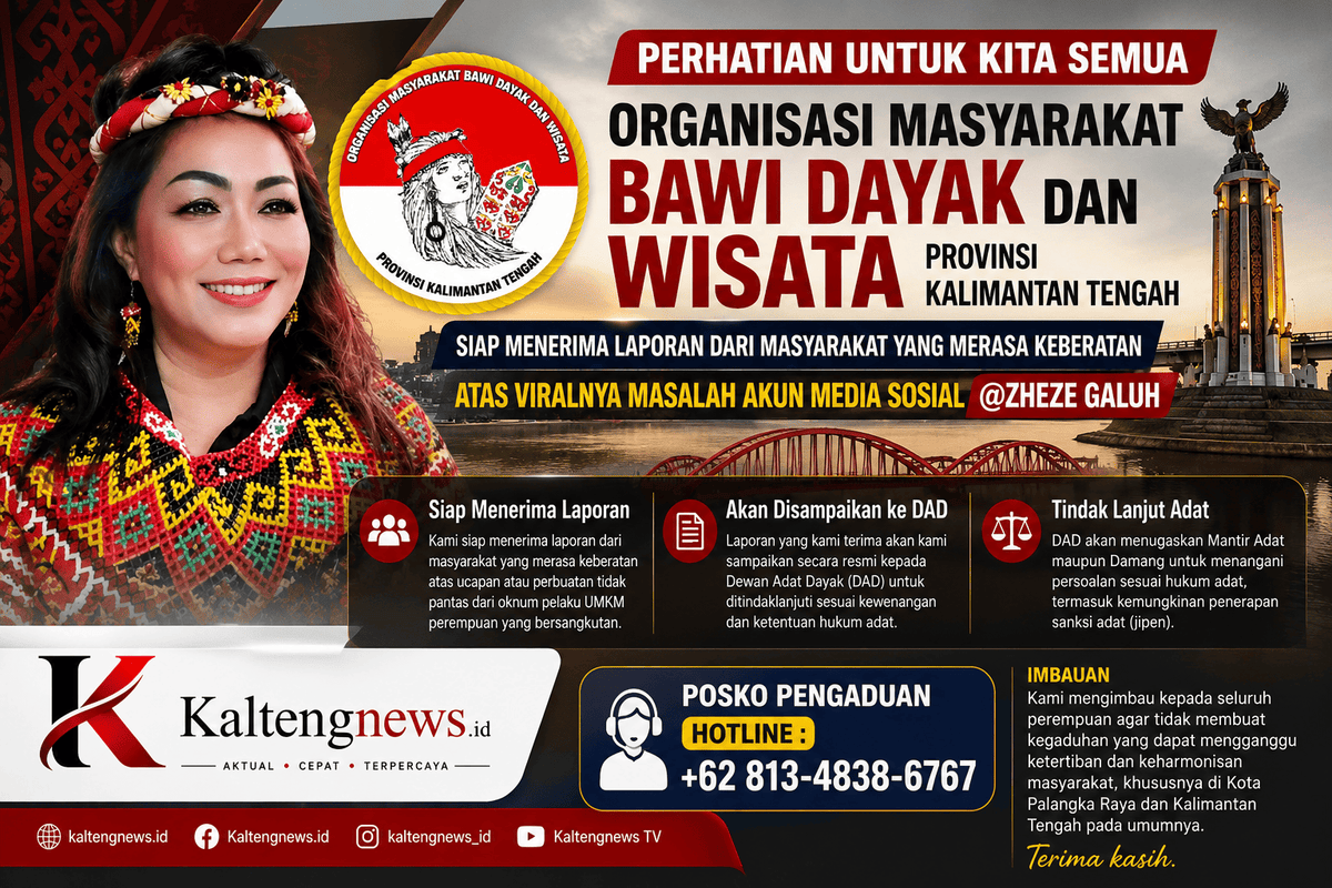 Bawi Dayak dan Wisata Kalteng Buka Posko Pengaduan Terkait Polemik Medsos