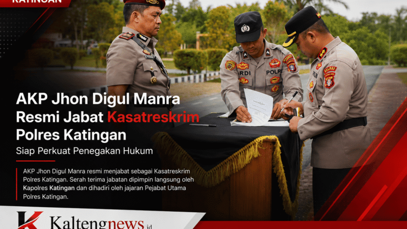 AKP Jhon Digul Manra Resmi Jabat Kasatreskrim Polres Katingan