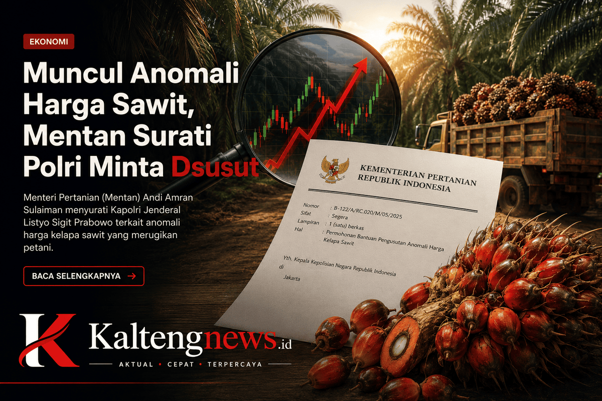 Mentan Minta Polri Usut Anomali Harga Sawit