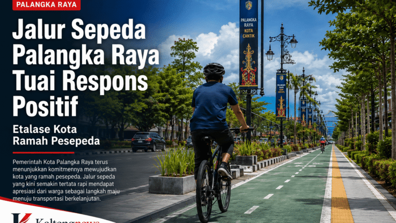 Jalur Sepeda Palangka Raya Dapat Dukungan, Dinilai Tingkatkan Keselamatan dan Wajah Kota