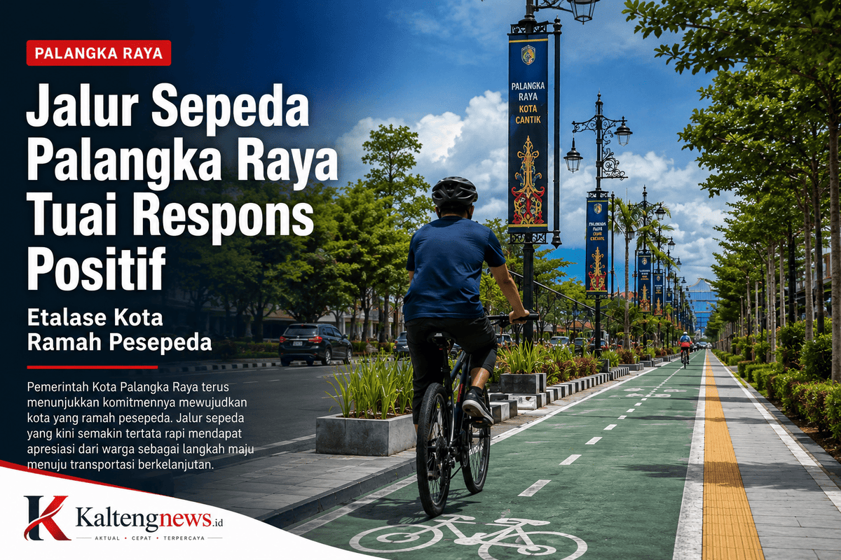 Jalur Sepeda Palangka Raya Dapat Dukungan, Dinilai Tingkatkan Keselamatan dan Wajah Kota