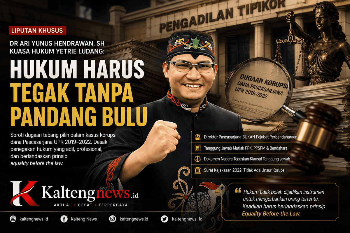 Kuasa Hukum Yetrie Ludang Soroti Dugaan Tebang Pilih dalam Kasus Tipikor Pascasarjana UPR
