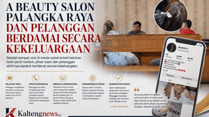 Viral Keluhan Salon Berakhir Damai, A Beauty Salon dan Pelanggan Tempuh Jalur Kekeluargaan