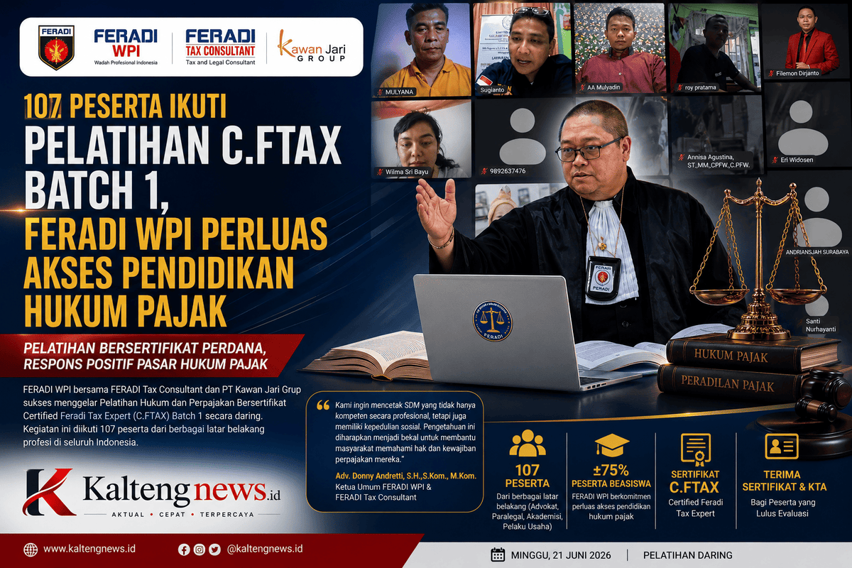 107 Peserta Ikuti C.FTAX Perdana, FERADI WPI Cetak Ahli Hukum Pajak Berbasis Kepedulian Sosial