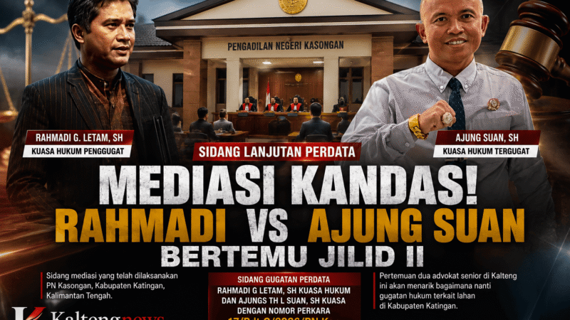 Mediasi Kandas! Rahmadi Vs Ajung Suan Bertemu Jilid II