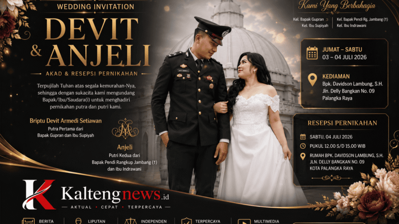 Devit dan Anjeli Gelar Pernikahan Sakral di Kediaman Davidson Lambung