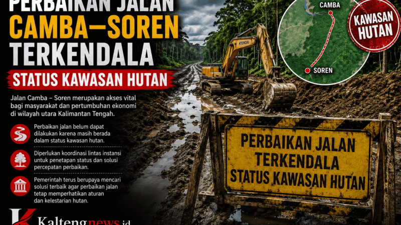 Status Kawasan Hutan Hambat Perbaikan Jalan Camba–Soren