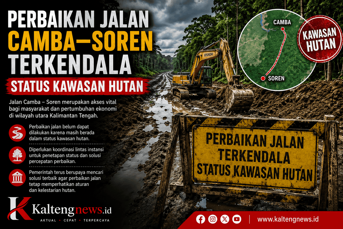 Status Kawasan Hutan Hambat Perbaikan Jalan Camba–Soren