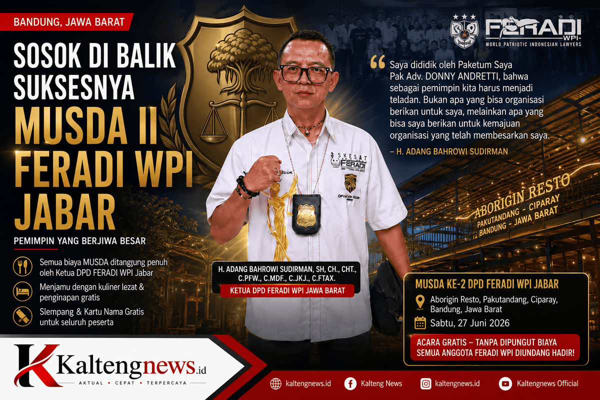 Adang Bahrowi: Sosok Sentral di Balik Suksesnya Musda II FERADI WPI Jawa Barat