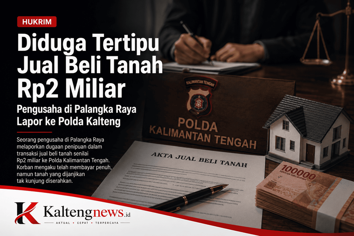 Lapor Polda Kalteng, Pengusaha Mengaku Rugi Rp2 Miliar dalam Transaksi Tanah