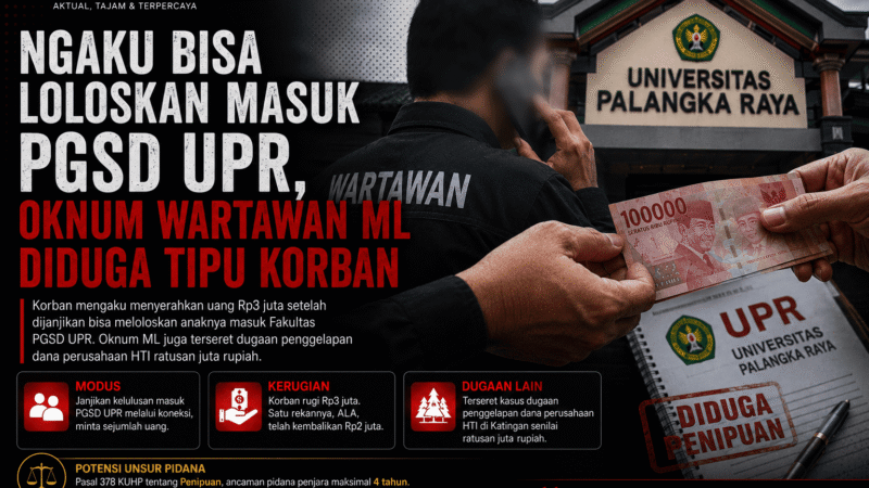 Ngaku Bisa Loloskan PGSD UPR, Oknum Wartawan ML Diduga Tipu dan Gelapkan Dana