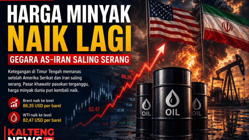AS-Iran Kembali Memanas, Harga Minyak Dunia Merangkak Naik